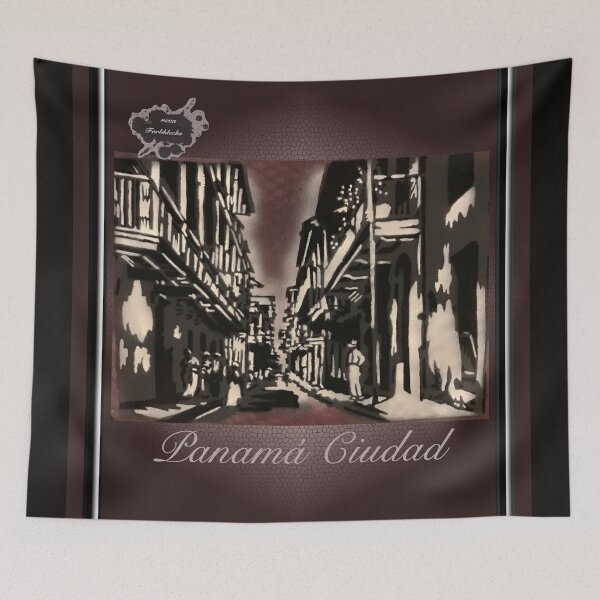 Item preview, Street in the old town of Panama City designed and sold by marysfarbklecks.