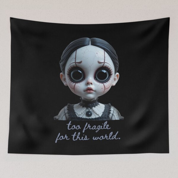 Item preview, Creepy Cute Doll "too fragile for this world" | Sad Gothic Porcelain Doll designed and sold by EnigmaticGoth.