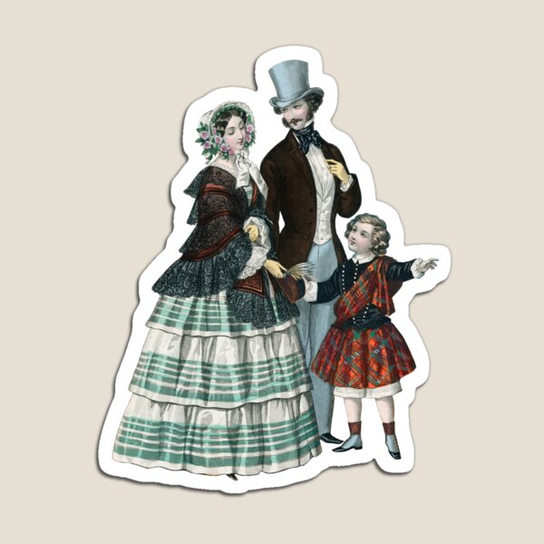 Item preview, 1850’s couple and son designed and sold by Historical Beauty.
