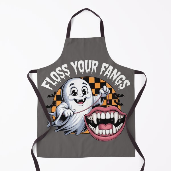 Item preview, "FLOSS YOUR FANGS" Dental Halloween T-Shirt | Funny Hygienist, Dentist & Team Work Tee ver.03 designed and sold by ChillArtNo1.