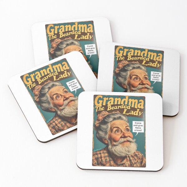 Item preview, Grandma - The Bearded Lady! designed and sold by IanBakerToons.