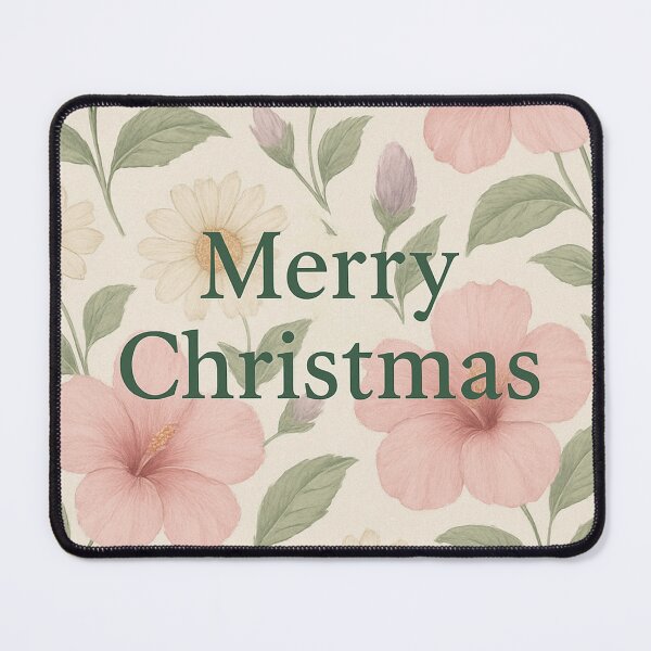 Item preview, Hibiscus & Daisy Christmas Greeting designed and sold by annenambiro.