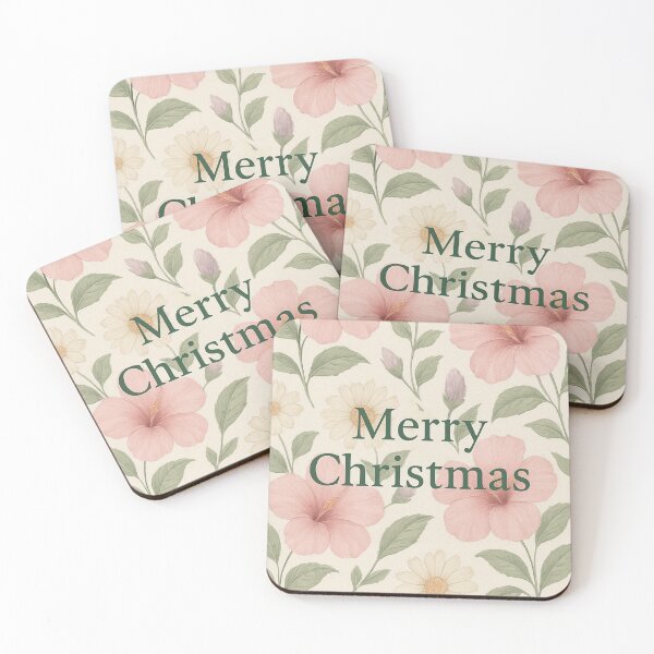 Item preview, Hibiscus & Daisy Christmas Greeting designed and sold by annenambiro.
