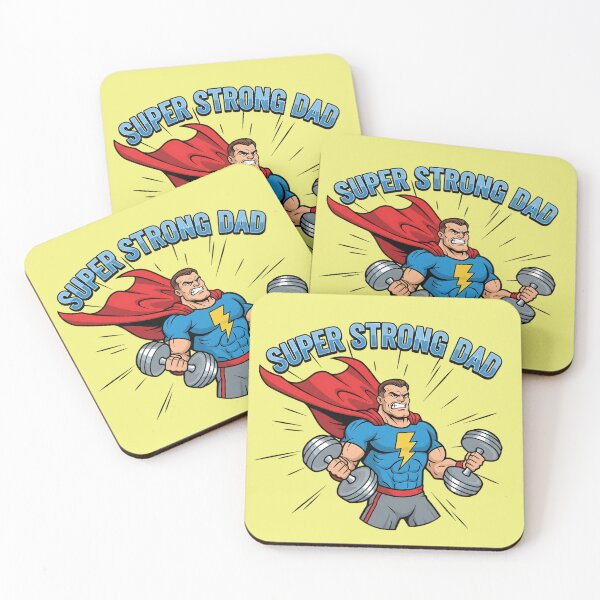 Item preview, Strong Super Dad T-Shirt – Fitness Hero Design designed and sold by Nuvra Clothing.
