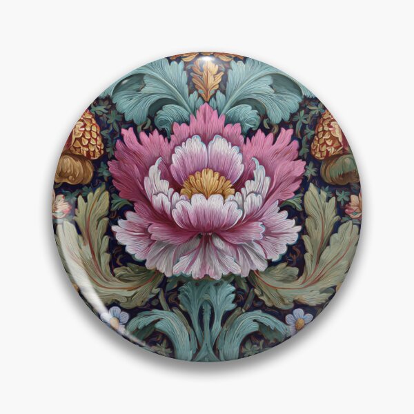 Item preview, Decoupage Vintage Flower Colorful Damask 1900 Victorian designed and sold by GrinGalore.