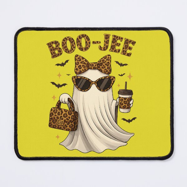 Item preview, BOO-JEE Ghost | Cute Leopard Print Halloween Design designed and sold by LunaSpellStudio.