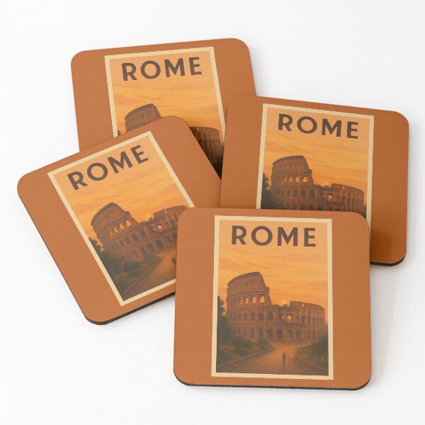 Item preview, Rome Italy Travel Art – Colosseum Landmark Souvenir Print designed and sold by Annika Shurafa.