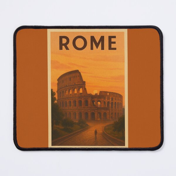 Item preview, Rome Italy Travel Art – Colosseum Landmark Souvenir Print designed and sold by Annika Shurafa.