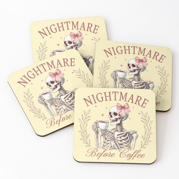 Item preview, Nightmare Before Coffee - Vintage Halloween Art designed and sold by Frame & Fold.