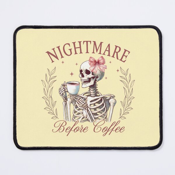 Item preview, Nightmare Before Coffee - Vintage Halloween Art designed and sold by Frame & Fold.
