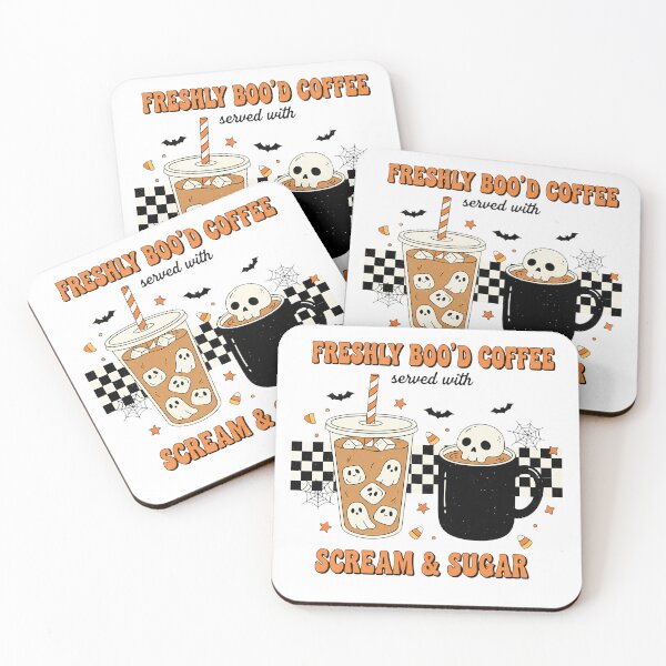 Item preview, Freshly Boo'd Coffee - PUMPKIN SPOOKY DRINKS SKULLS AND SPOOKY GHOSTS designed and sold by justyna-s28.