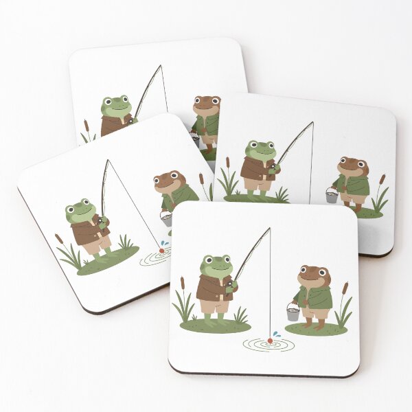 Item preview, Frog and Toad Fishing at the Pond designed and sold by Tropical art.
