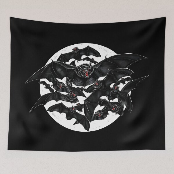 Item preview, Bats on full moon designed and sold by 7115.