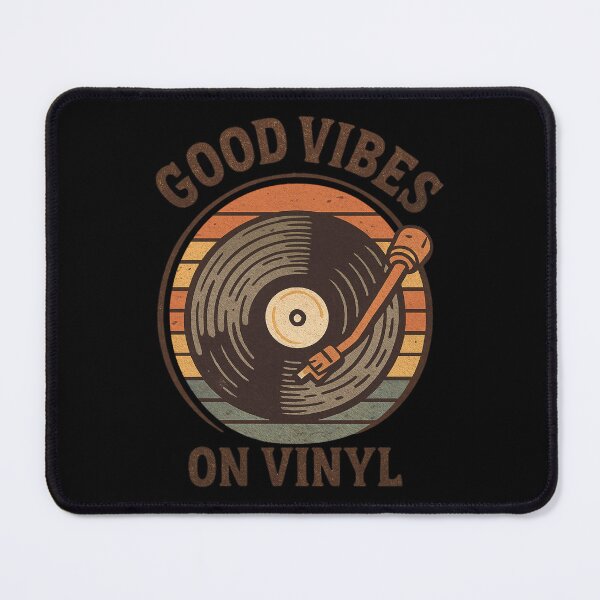 Item preview, Good Vibes on Vinyl – Retro Vintage Music Record Design designed and sold by Sn1ver.