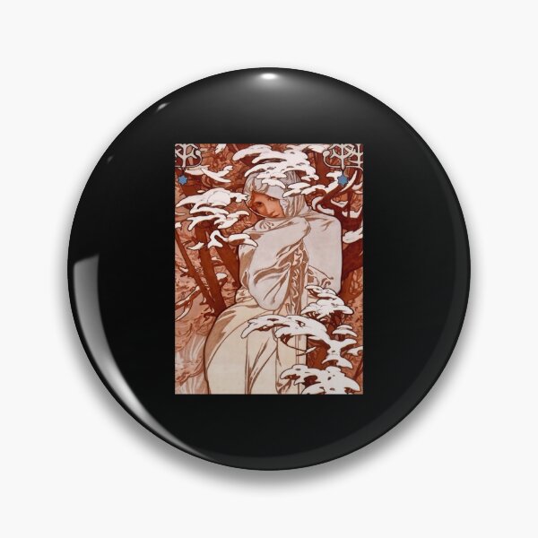 Item preview, Vintage Alphonse Mucha - Winter 1897 Art Nouveau  	 designed and sold by emjescie58.