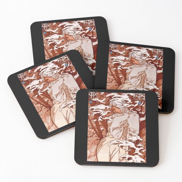 Item preview, Vintage Alphonse Mucha - Winter 1897 Art Nouveau  	 designed and sold by emjescie58.
