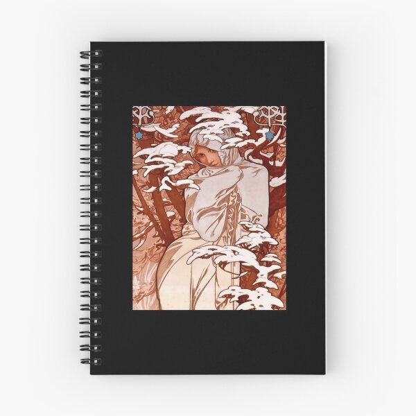 Item preview, Vintage Alphonse Mucha - Winter 1897 Art Nouveau designed and sold by emjescie58.