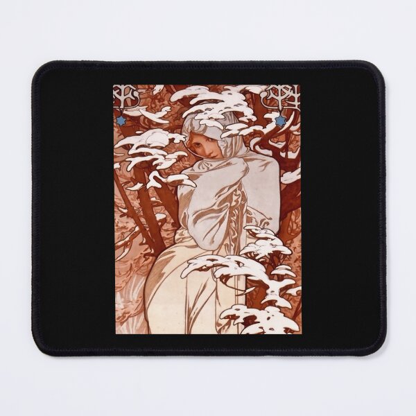 Item preview, Vintage Alphonse Mucha - Winter 1897 Art Nouveau  	 designed and sold by emjescie58.