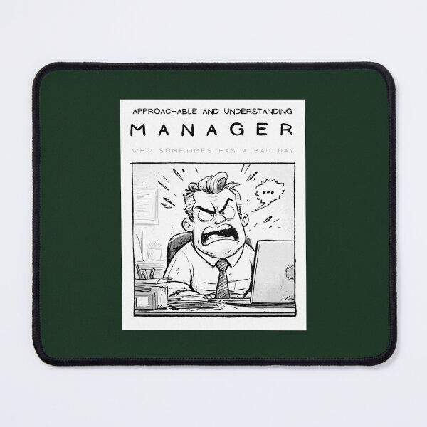 Item preview, Manager, funny comics style artwork, angry boss designed and sold by silent-violin.