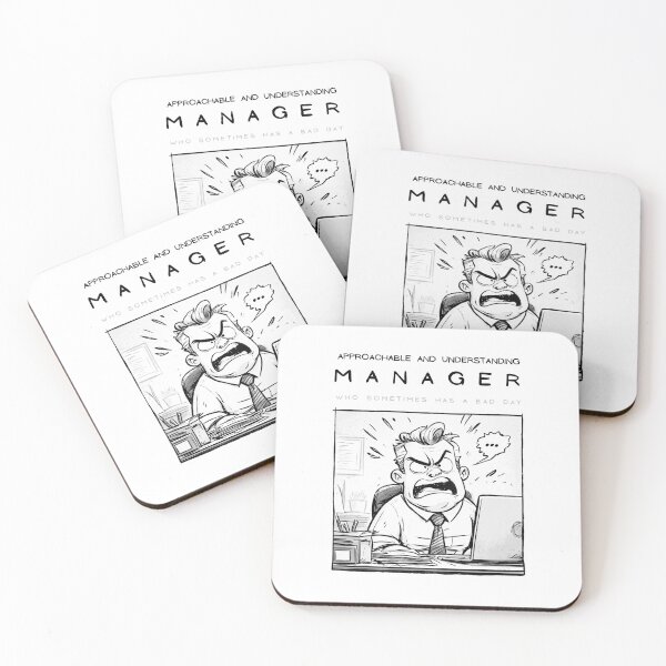 Item preview, Manager, funny comics style artwork, angry boss designed and sold by silent-violin.