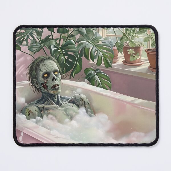 Item preview, Zombie in Pink Bathtub designed and sold by NightTimeJ.
