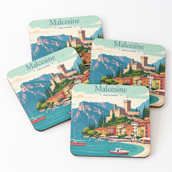Item preview, Malcesine – Vintage Travel Poster, Lake Garda designed and sold by Klysztof.