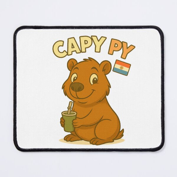 Item preview, Capy PY – Cute Capybara with Paraguayan Flag and Tereré designed and sold by CapyToon.