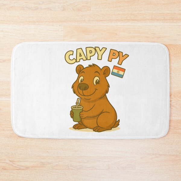 Item preview, Capy PY – Cute Capybara with Paraguayan Flag and Tereré designed and sold by CapyToon.