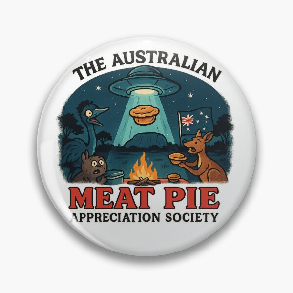 Item preview, Alien Meat Pie Design designed and sold by The Australian Meat Pie Appreciation Society.