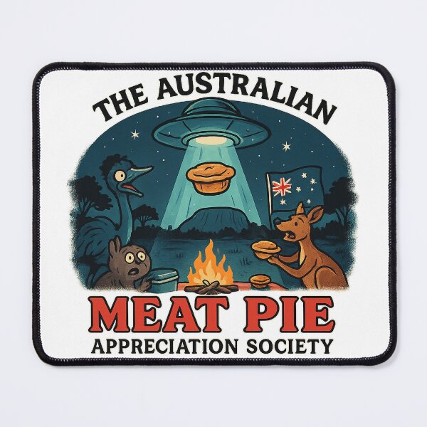 Item preview, Alien Meat Pie Design designed and sold by The Australian Meat Pie Appreciation Society.