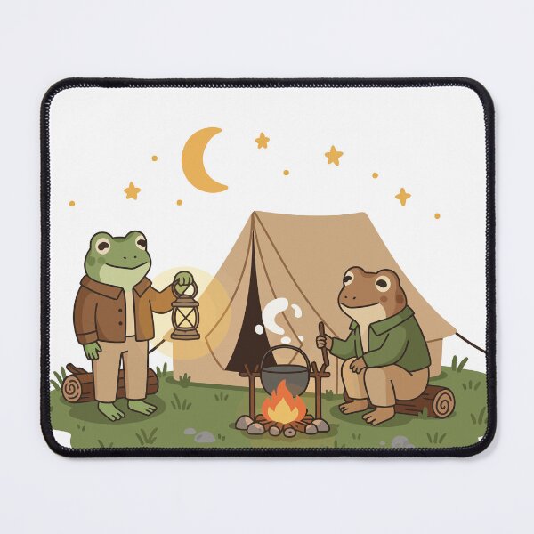 Item preview, Frog and Toad Camping by the Tent designed and sold by Tropical art.