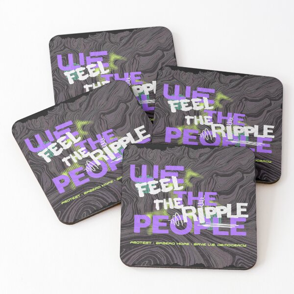 Item preview, We The People Feel The Ripple | Psychedelic Protest Save Democracy Resist Design designed and sold by Monkey Chéri Studio.