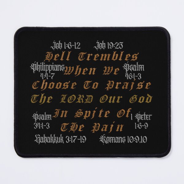 Item preview, Hell Trembles When We Praise in the Pain designed and sold by Painting For Jesus.