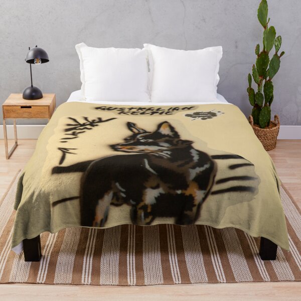 Item preview, An Australian Kelpie looks into the distance designed and sold by marysfarbklecks.
