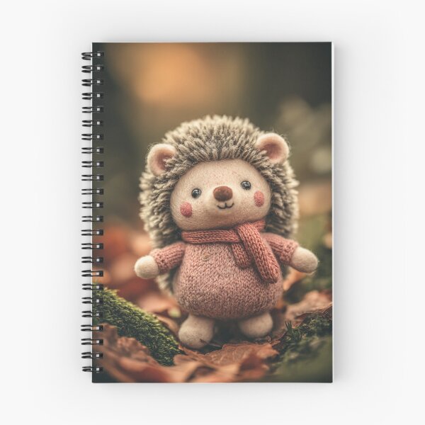 Item preview, Cute Cozy Autumn Hedgehog Knitted Animal designed and sold by TheColorKey.