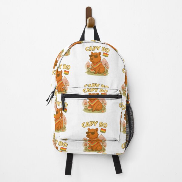 Item preview, Capy BO – Cool Capybara with Bolivian Flag and Poncho designed and sold by CapyToon.