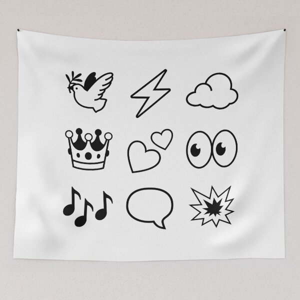 Item preview, Doodle Icon 3x3 Grid designed and sold by Vision Crafted.