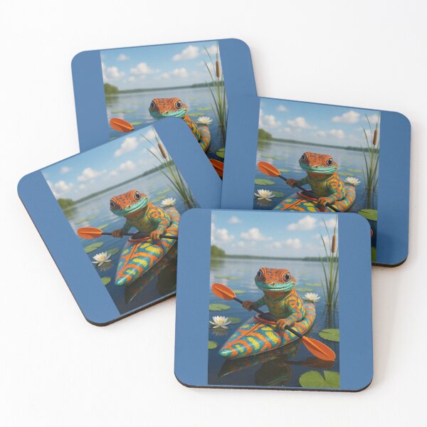 Item preview, Kayaking Gecko designed and sold by Tridentulus.