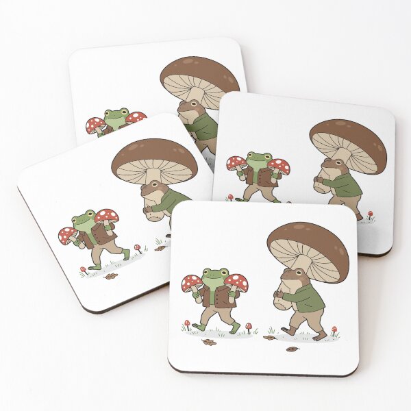 Item preview, Frog and Toad Carrying Mushrooms designed and sold by Tropical art.