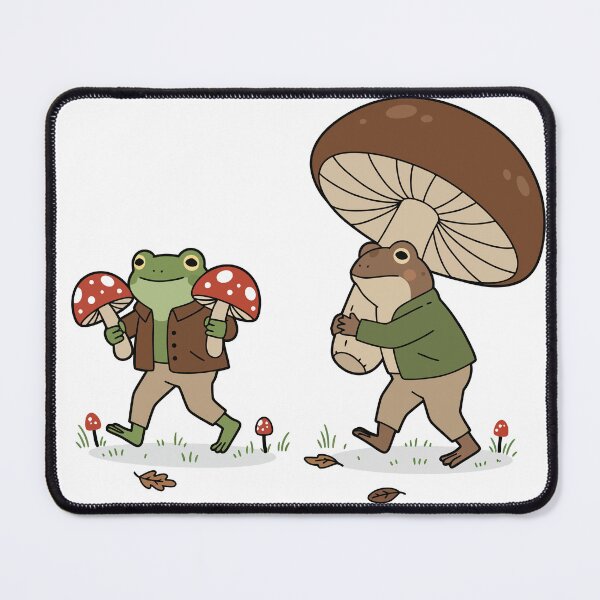 Item preview, Frog and Toad Carrying Mushrooms designed and sold by Tropical art.
