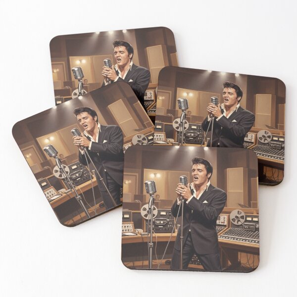 Item preview, Elvis 1950s Studio Vibes – Rock ’n’ Roll Icon designed and sold by Art's Diner.