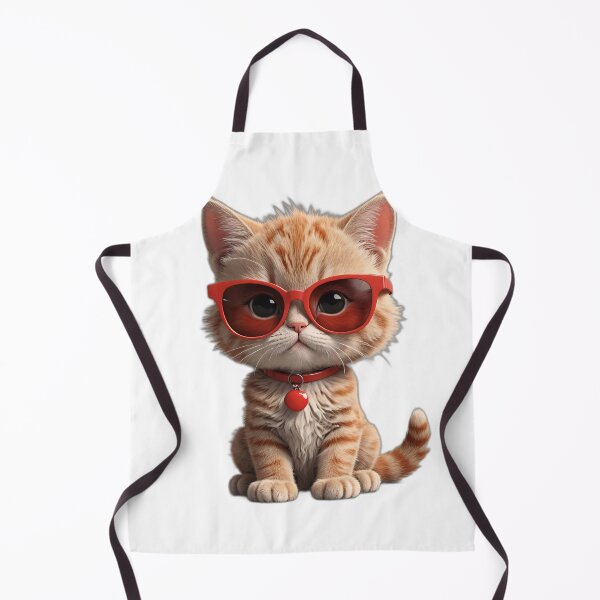 Item preview, Red cat with red sunglasses designed and sold by SilSandi.