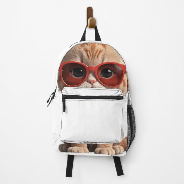 Item preview, Red cat with red sunglasses designed and sold by SilSandi.