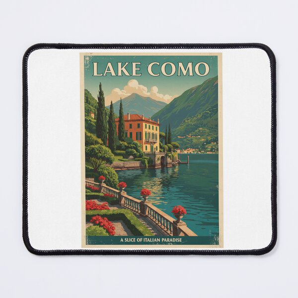 Item preview, Vintage Lake Como Italy Travel Poster designed and sold by TeeARTHY.