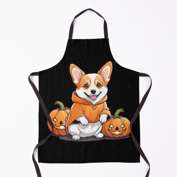 Item preview, Cute Corgi in Pumpkin | Halloween Dog Illustration - Kawaii Fall Cartoon Art designed and sold by RojoyDesigns.