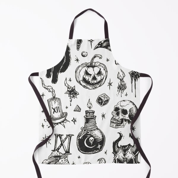 Item preview, Dark Tattoo Flash Sheet – Spooky Halloween Ink Art designed and sold by Jocamedahub.