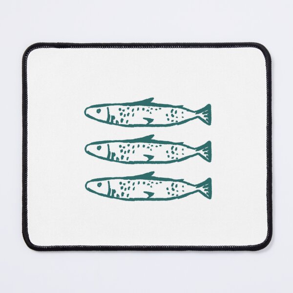 Item preview, green fish designed and sold by coastal collective.