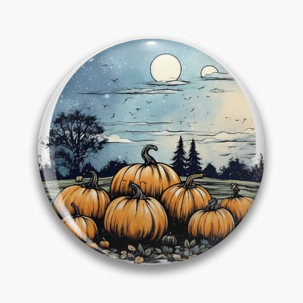 Item preview, Moonlit Pumpkin Patch designed and sold by KRISTENDRIP.