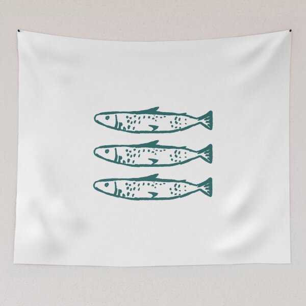 Item preview, green fish designed and sold by coastal collective.
