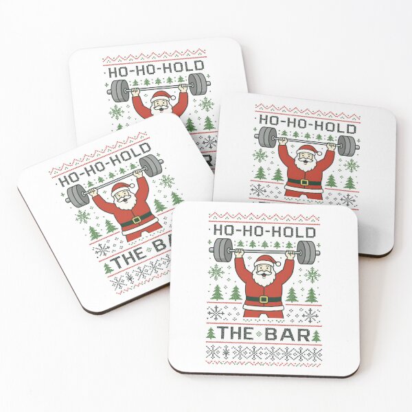Item preview, Ho Ho Hold The Bar Santa Gym designed and sold by Joyful-Park.